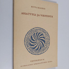 Ritva Rainio : Asiatyyli ja viestintä - pikkukuva 1