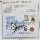 VANHA Rahakirje Talvisota 10 p 1939 + Jetoni Hopeaa 925 - pikkukuva 1