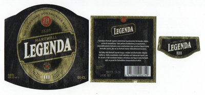 Hartwall LEGENDA OLUT III Etiketti