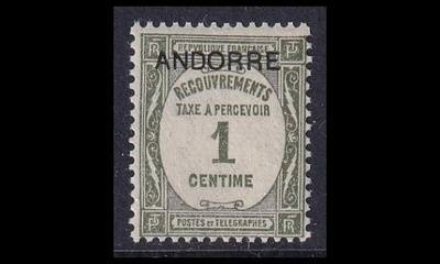 Andorra Fr P_9 ** Porto 1 C (1931)