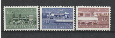 1962 Rautatie 100v merkkisarja leimaamaton**