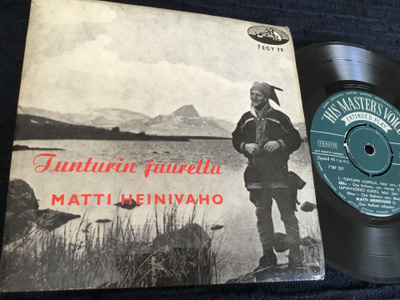 Matti Heinivaho Tunturin juurella EP PS HMV hieno