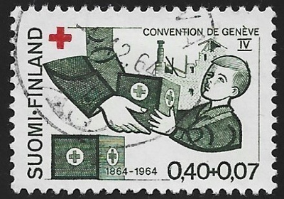 1964 Punainen Risti 0,40 + 0,07 mk leimattu LaPe 591