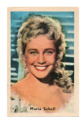 Purkkakuva Hellas Filmitähti-sarja 25 n:o 42 MARIA SCHELL