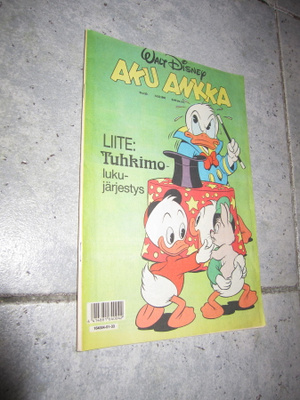 Aku Ankka 1991 / 33 - 14.8.1991 Liite: Tuhkimo lukujärjestys