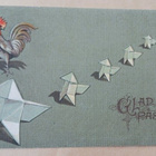 Kukko ihmettelee hyvin erikoisia tipuja (origami), p. 1907 - pikkukuva 1