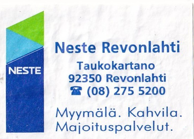 Revonlahti, Taukokartano, Neste 4/8