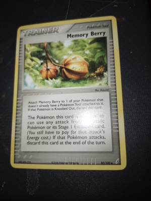 Trainer Memory Berry 80/100 EX Crystal Guardians card