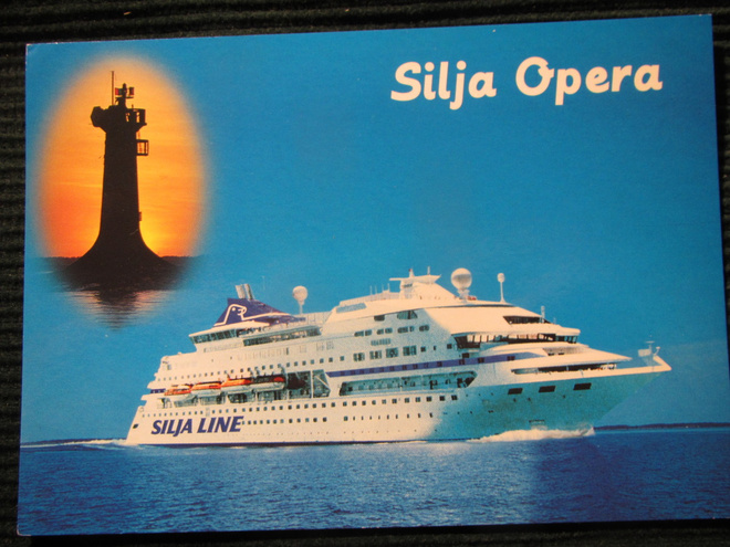 Silja Line. Silja Opera. Laivapostikortti