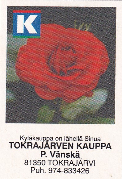 Tokrajärvi, Tokrajärven  Kauppa, P. Vänskä   2/14