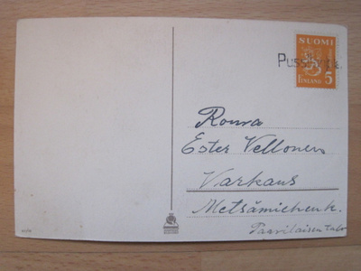 VANHA Postikortti Rivileima Pussilanjoki 1949