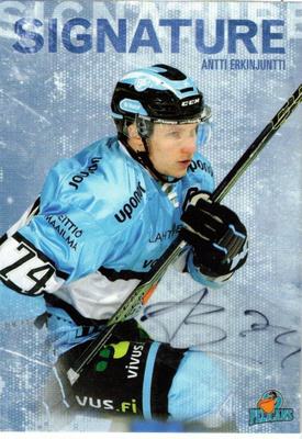 2016-17 Cardset ANTTI ERKINJUNTTI Pelicans Signature nimmari