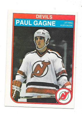 1982-83 OPC #139 Paul Gagne New Jersey Devils