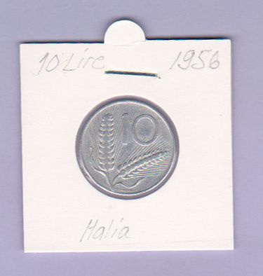 Italia 10 Lire v.1956 KM#93