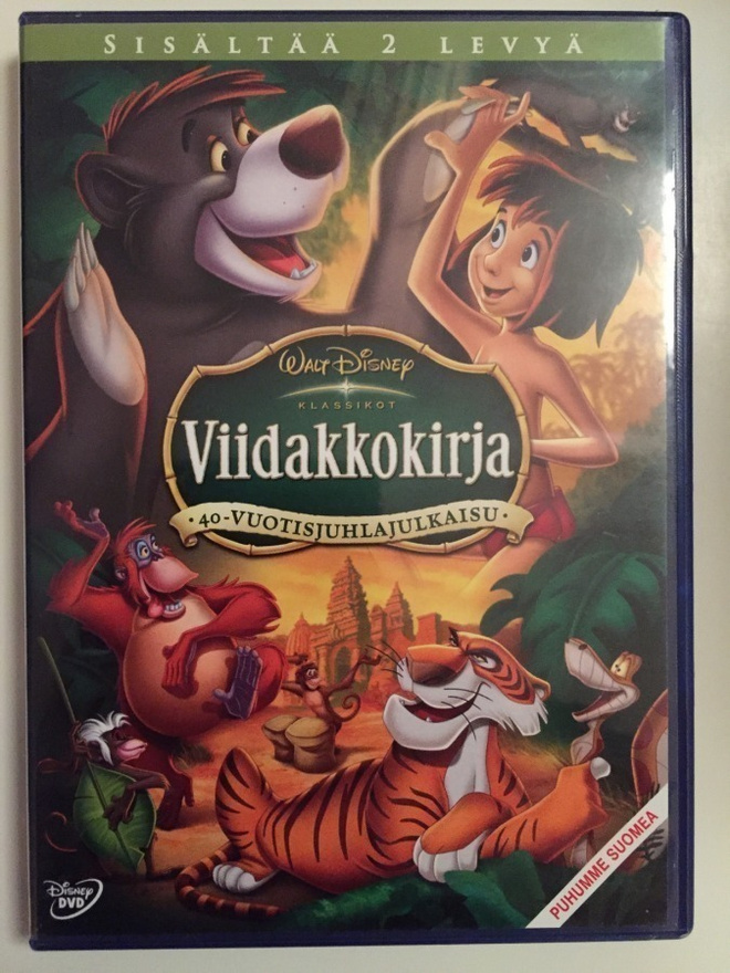 Walt Disneyn, Viidakkokirja ( 2 Levyä! ) - DVD