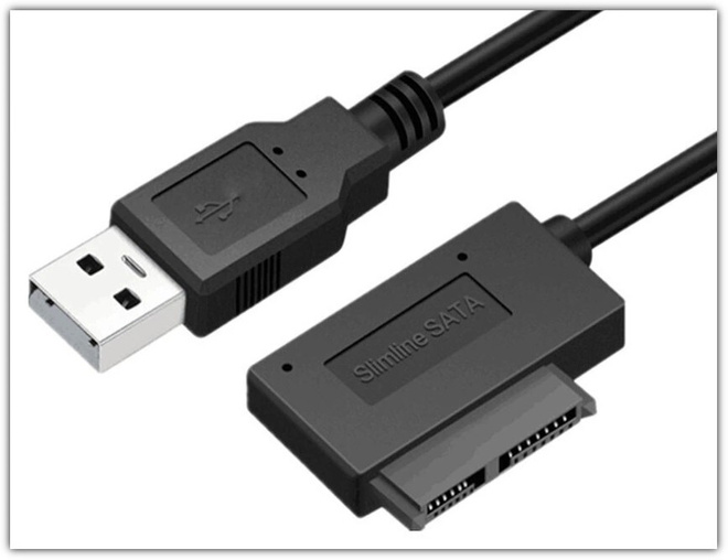 USB 2.0 - Mini SATA 13Pin adapteri CD/DVD-asemalle #28994