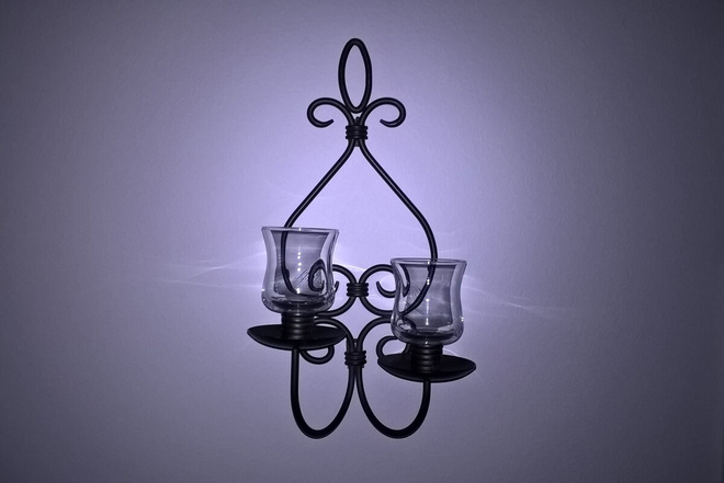 Partylite - Seinälampetti + kynttiläkruunut 2 kpl