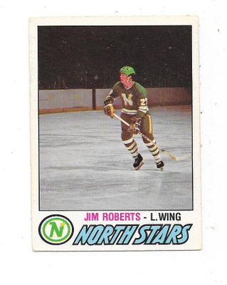 1977-78 OPC #392 Jim Roberts , Minnesota North Stars RC