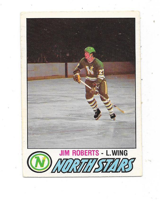 1977-78 OPC #392 Jim Roberts , Minnesota North Stars RC