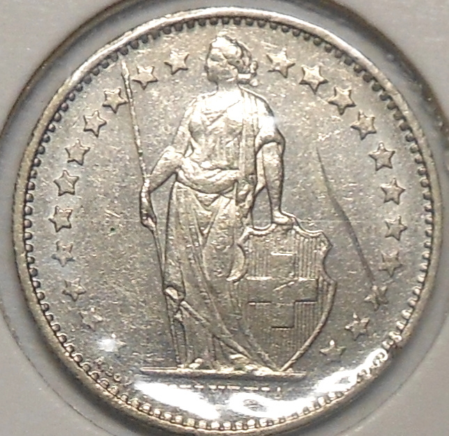 Switzerland. 1/2 franc 1982.