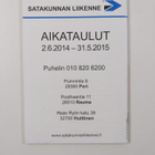 Satakunnan Liikenne aikataulut 2.6.2014-31.5.2015 - pikkukuva 2