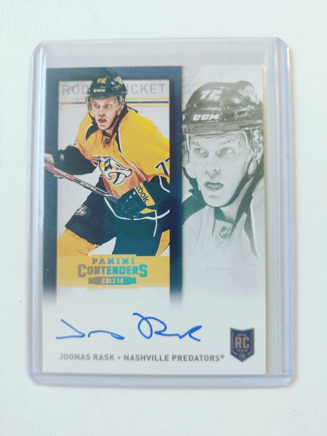 Joonas Rask - 13-14 Contenders Rookie Ticket AU