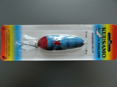 KUUSAMO HELMI RÄSÄNEN 70mm, 20g Väri: BLU