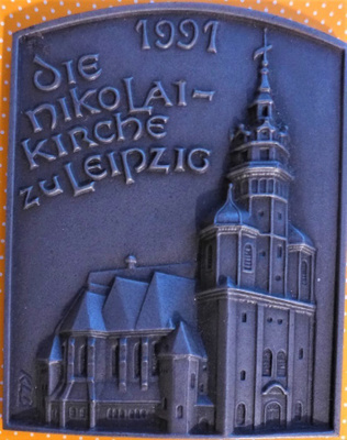 Taulu metallia Kirkko Leipzig