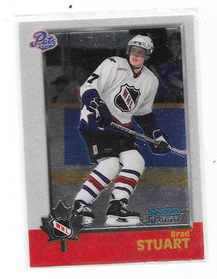 1998 Bowman Chrome #66 Brad Stuart Regina Pats