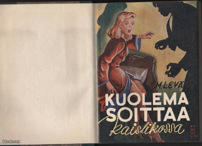Levä,M.: Kuolema soittaa kaislikossa,Mantere 1945,sid,[Taiga