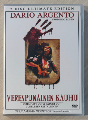 Dario Argento: VERENPUNAINEN KAUHU (2DVD) Ultimate Edition