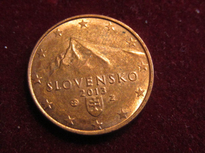 1 cent 2013. Slovakia