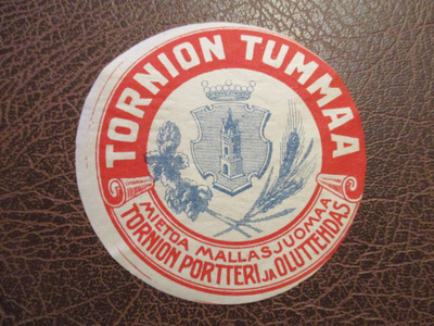 VANHA OLUTETIKETTI - TORNION TUMMAA (K12-S73)