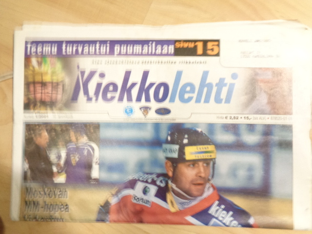 Kiekkolehti Nro 1/2001 (16.11)