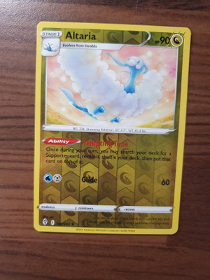 Pokemon Altaria 106/203 Reverse holo rare