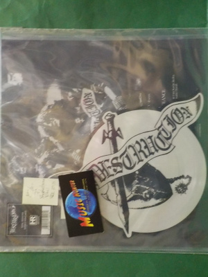 DESTRUCTION - TOTAL DESASTER / SATAN'S VENGEANCE - M-/M- 7"