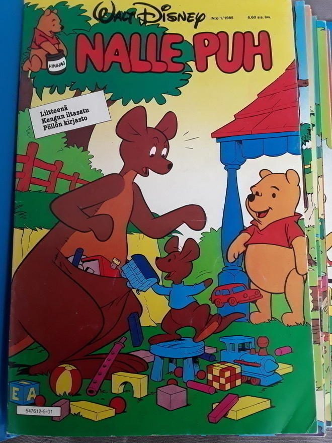 NALLE PUH vuosikerta 1985 kansiossa