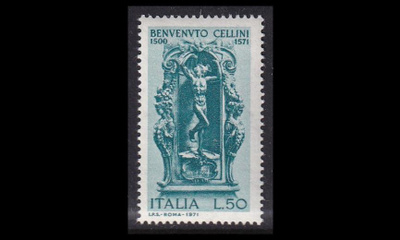 Italia 1331 ** Kultaseppä kuvanveistäjä B Cellini (1971)