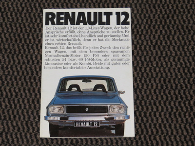 1976 Renault 12 esite - KUIN UUSI - 32 sivua