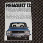 1976 Renault 12 esite - KUIN UUSI - 32 sivua - pikkukuva 1