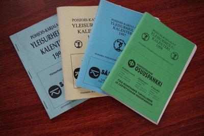 Pohjois-Karjalan yleisurheilukalenterit 1995, -96, -97, -98