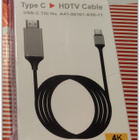 Musta 4K 1080P USB C - HDMI-sovitinkaapeli / 30Hz - pikkukuva 1