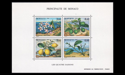 Monaco 1990-3BL49 ** Neljä vuodenaikaa luonto (1990)