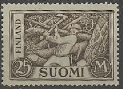 1930 M30 25mk puunhakkaaja ++