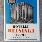 Matkalaukkumerkki tai hotellimerkki, Hotelli Helsinki - pikkukuva 1