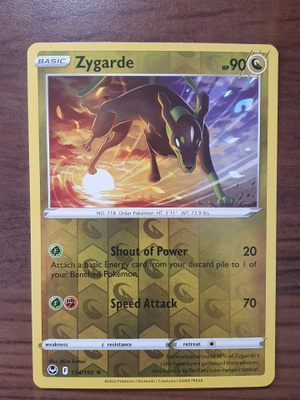 Pokemon Zygarde 134/195 Reverse holo rare