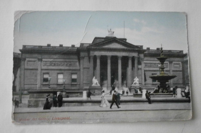 Liverpool, Walker Art Gallery, väripk, p. 1908 Suomeen