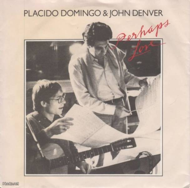 PLACIDO DOMINGO & JOHN DENVER :: PERHAPS LOVE/ANNI'S SONG 7"