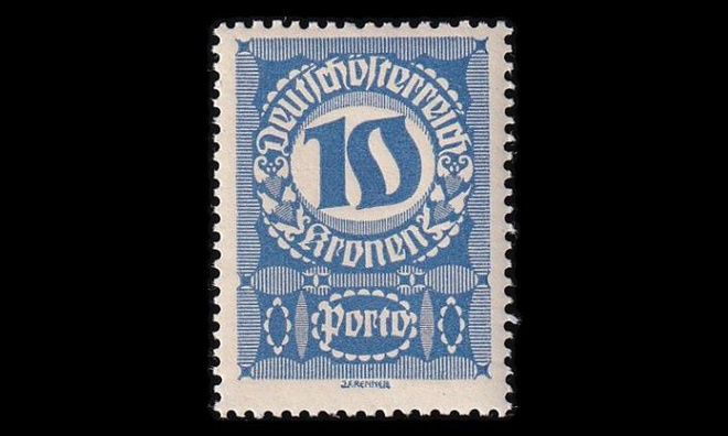 Itävalta P_91x ** Porto 10 Kr valk.pap (1920)