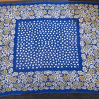 HUIVI 17. KAUNIS SINIVALKOKELTAINEN VINTAGE-HUIVI - pikkukuva 1